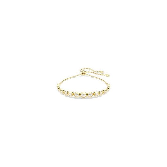 SWAROVSKI Imber Gold Mixed Round Cut Tennis Bracelet