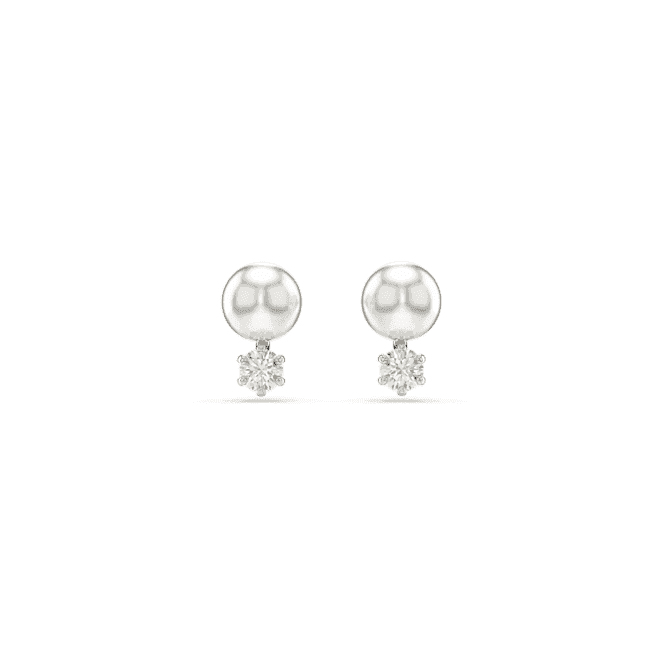 SWAROVSKI Matrix Crystal Pearl Stud Earrings