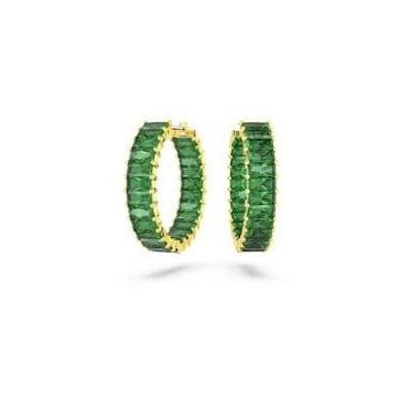 Matrix Green Hoop Earrings