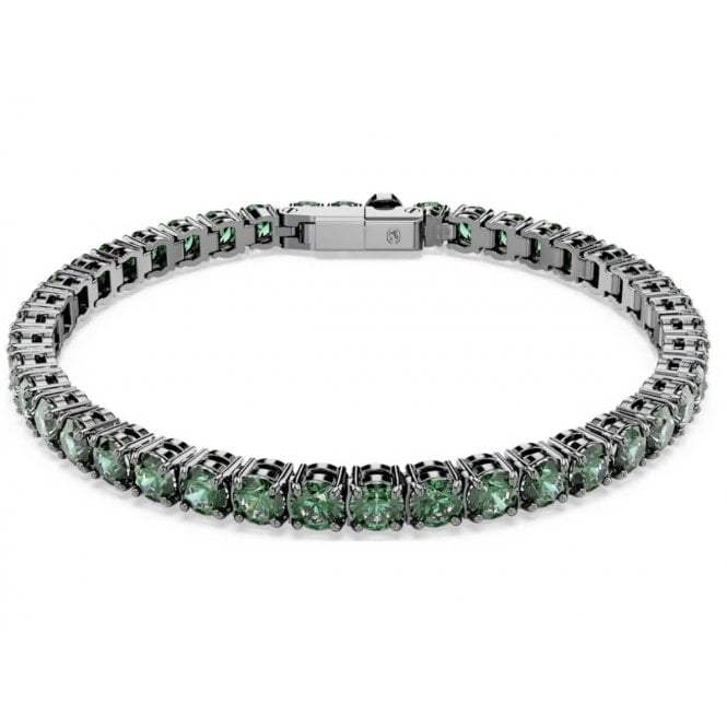 SWAROVSKI Matrix Green Tennis Bracelet