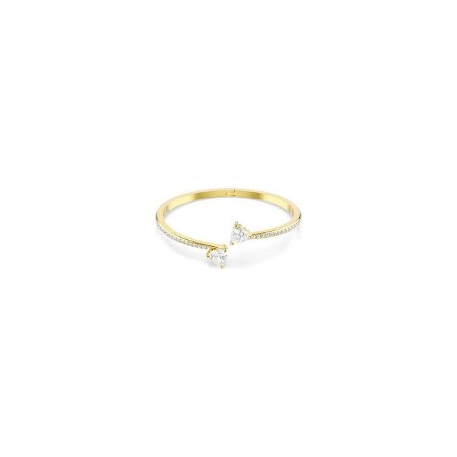 SWAROVSKI Mesmera Gold Tone Heart Bangle