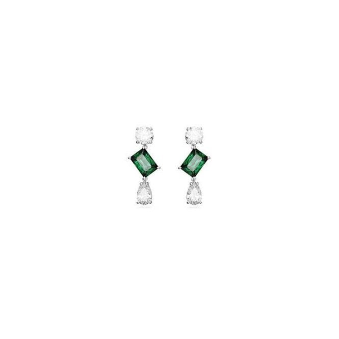 SWAROVSKI Mesmera Green Drop Earrings
