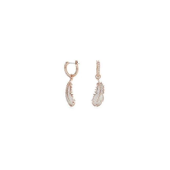SWAROVSKI Nice Feather Drop Earrings