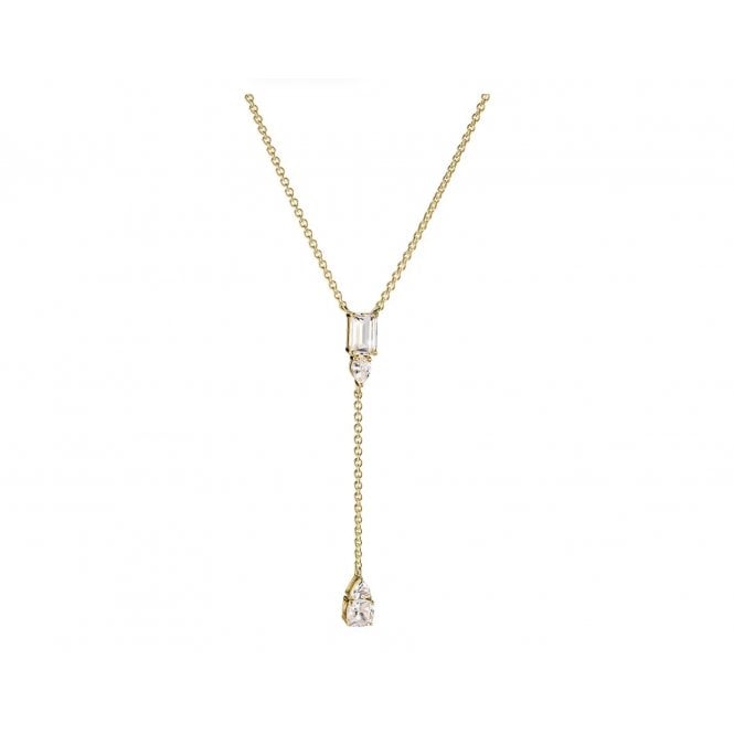 THOMAS SABO Bold Elegance 18ct Gold Plated CZ Y Necklace