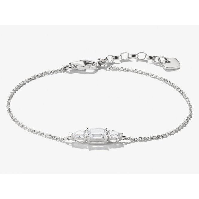 THOMAS SABO Bold Elegance Silver Zirconia Mixed Cut Bracelet
