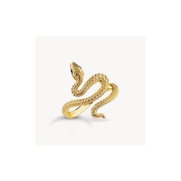 Gold Plated Tempting Romance Snake Ring