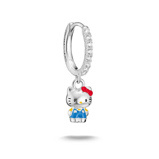 THOMAS SABO Hello Kitty Blue Single Hoop Earring