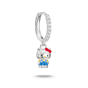 Hello Kitty Blue Single Hoop Earring