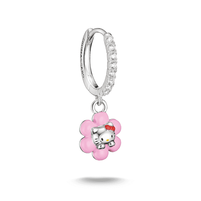 THOMAS SABO Hello Kitty Flower Single Hoop Earring