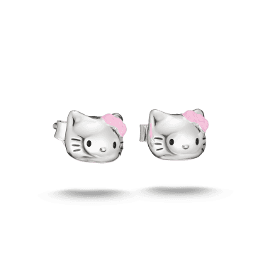 Hello Kitty Pink Bow Stud Earrings