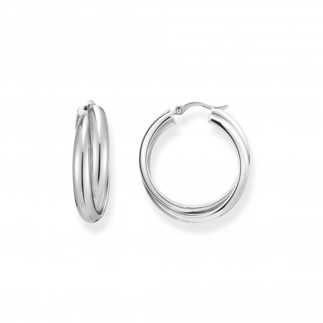THOMAS SABO Intertwined Silver Creoles