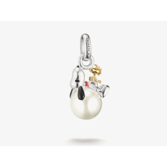 THOMAS SABO Peanuts Connect Snoopy Woodstock Pearl Pendant Charm