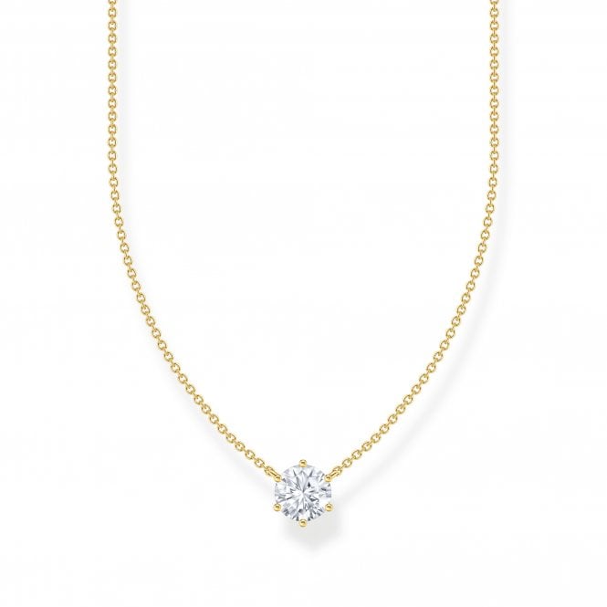 THOMAS SABO Round Stone Necklace
