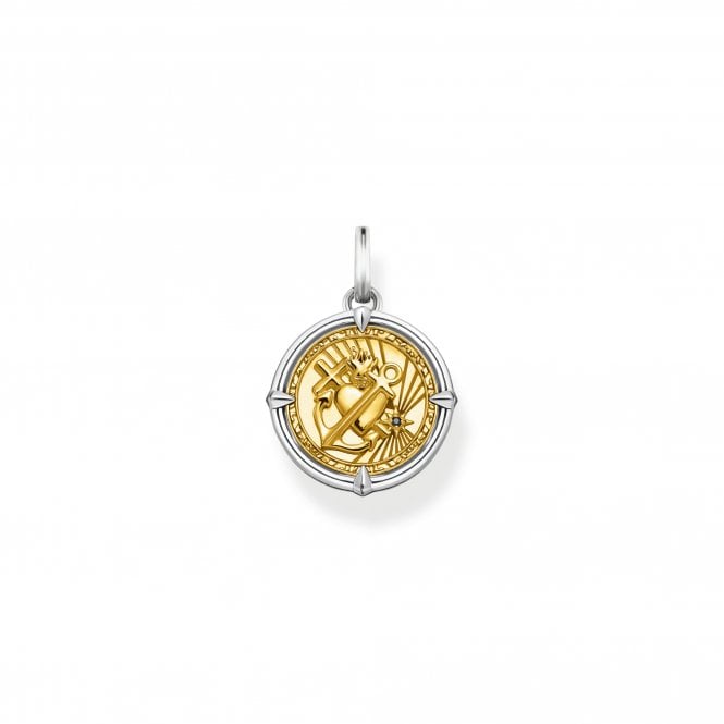 THOMAS SABO Silver and Gold Plated Faith, Love Hope Pendant