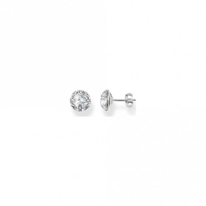 THOMAS SABO Silver & CZ Round Earstuds