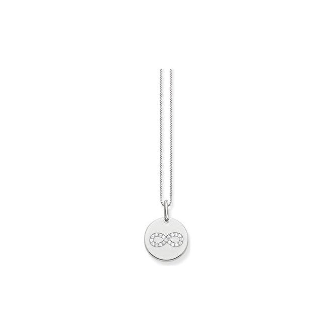 THOMAS SABO Silver Infinity Disc Pendant