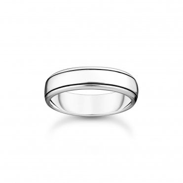 Silver Narrow Line Ring