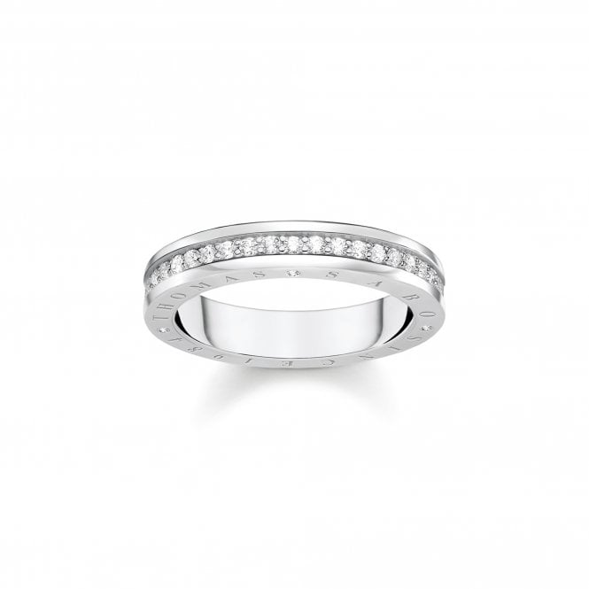 THOMAS SABO Silver Ring with White Stones Pavé