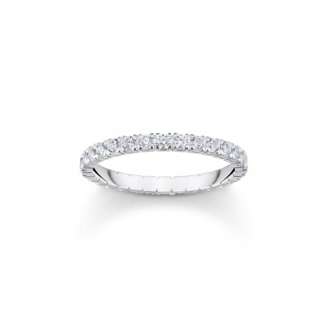 THOMAS SABO Silver Ring with White Zirconia