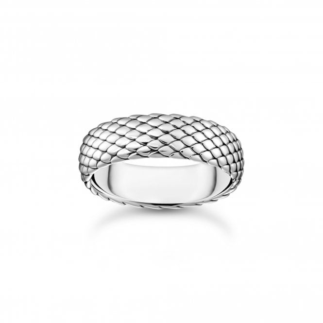 THOMAS SABO Silver Snake Print Ring