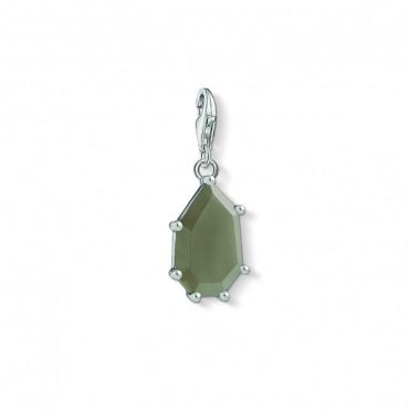 Sterling Silver Asymmetric Stone Charm