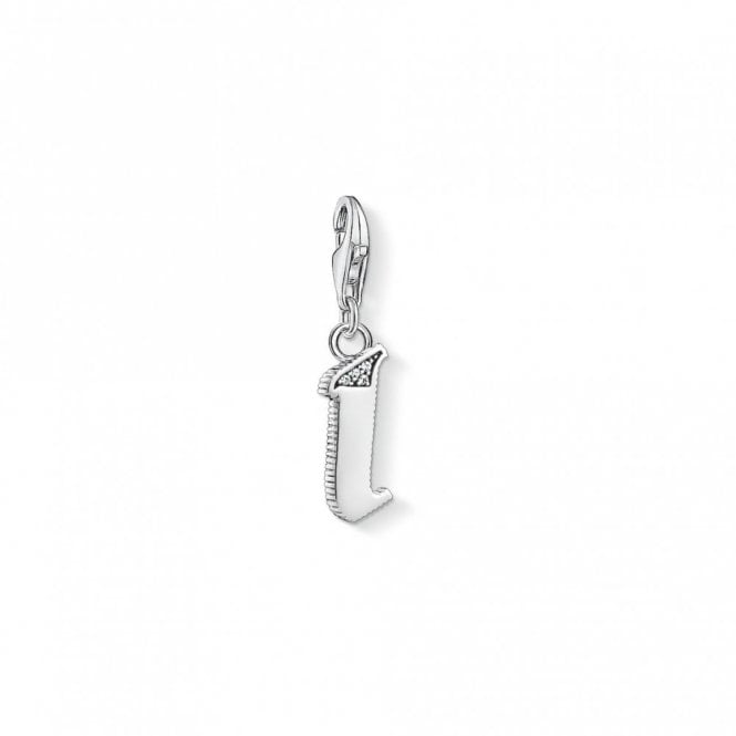 THOMAS SABO Sterling Silver & CZ Vintage I Letter Charm