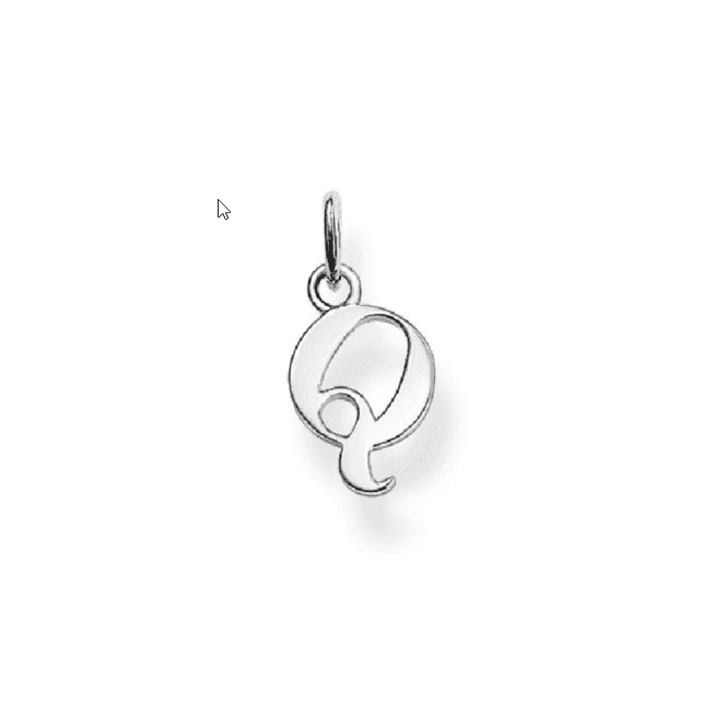 THOMAS SABO Sterling Silver Letter Q Pendant