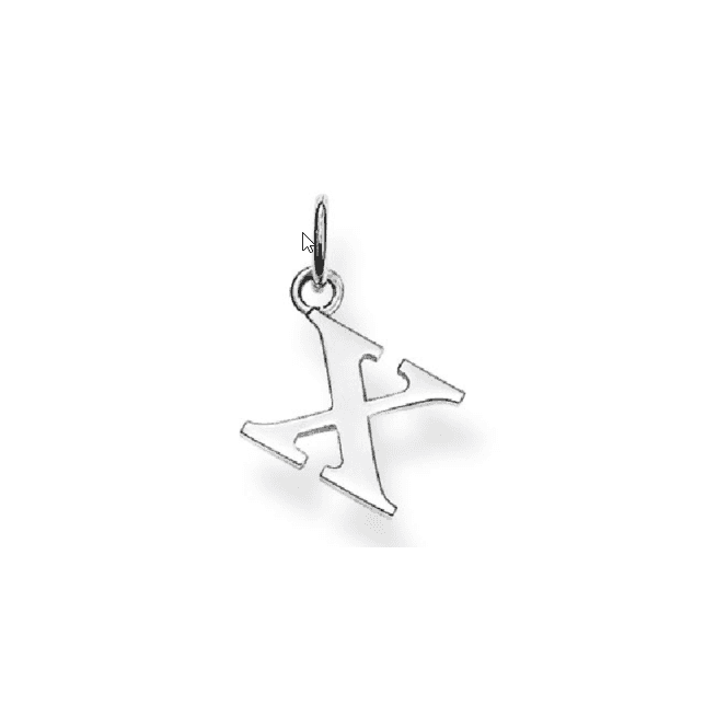 THOMAS SABO Sterling Silver Letter X Pendant