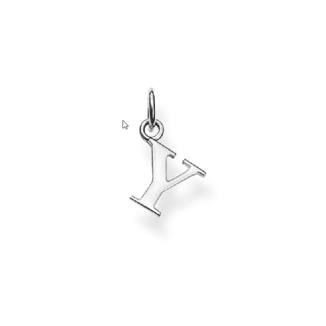 THOMAS SABO Sterling Silver Letter Y Pendant