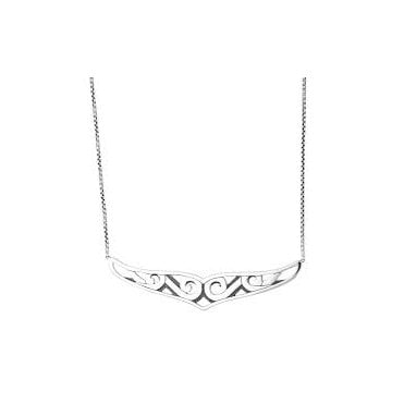 Sterling Silver Rebel at Heart Necklace