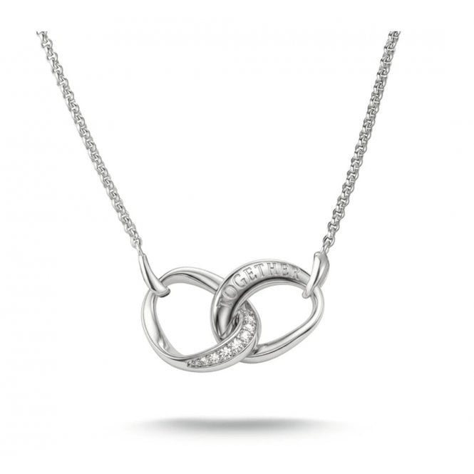 THOMAS SABO Together Silver Necklace with White Zirconia