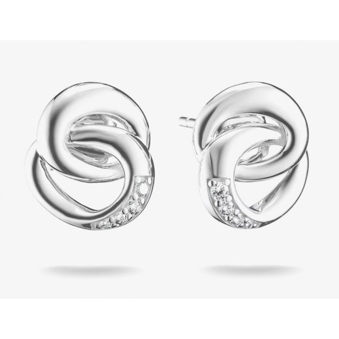 THOMAS SABO Together Silver Stud Earrings with White Zirconia