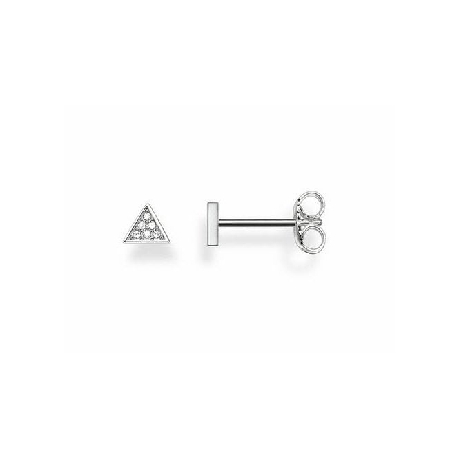 THOMAS SABO Triangle Silver Diamond Set Earstuds
